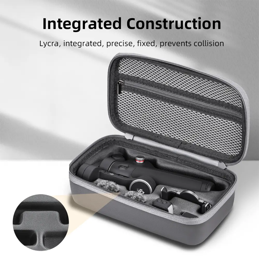 Carrying Case for DJI Osmo Mobile 7/7 Pro Portable Storage Bag Waterproof Travel Case with Mesh Pocket Handheld Gimbal Accessory