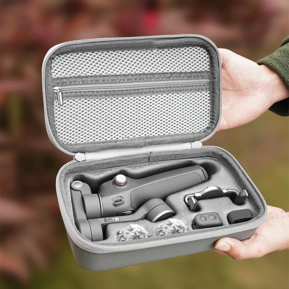 Carrying Case for DJI Osmo Mobile 7/7 Pro Portable Storage Bag Waterproof Travel Case with Mesh Pocket Handheld Gimbal Accessory