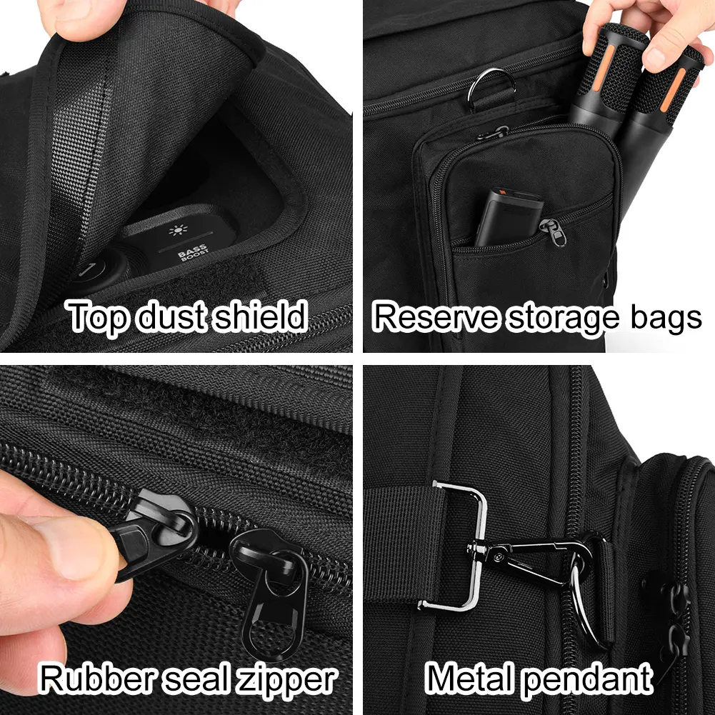 Storage Bag with Shoulder Strap & Extra Pockets Protective Case Speaker Tote Bag for JBL Partybox Encore Essential Speaker