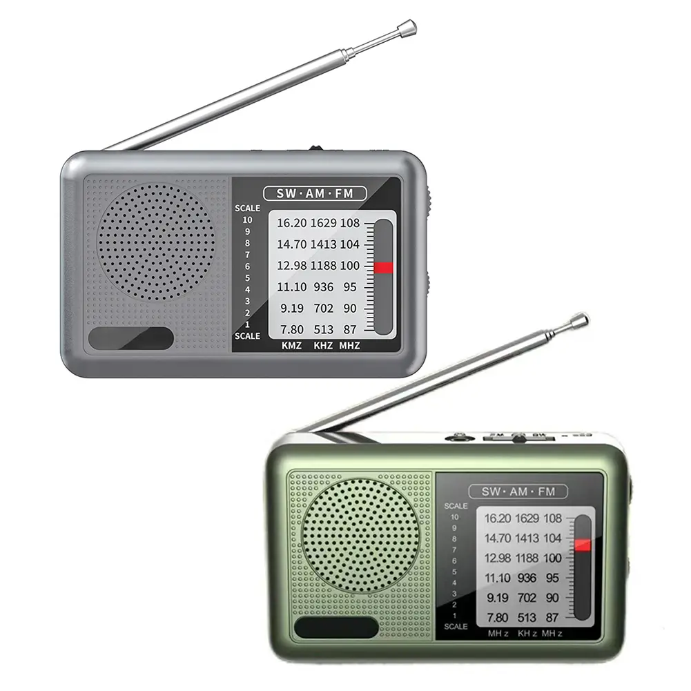 FM AM SW Radio with Rechargeable Battery & Earphone Pocket Radio for Indoor Outdoor Gifts for Seniors Elderly