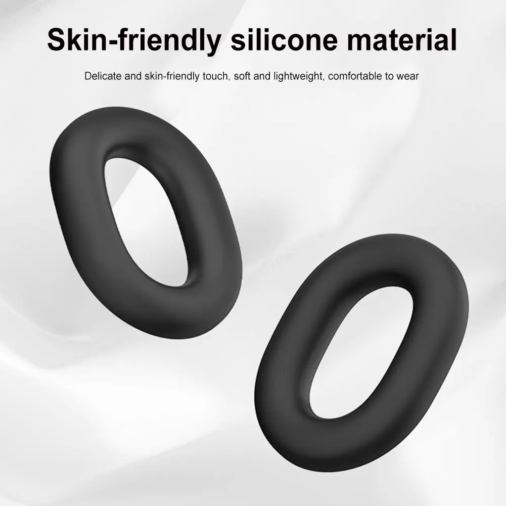 3Pcs Replacement Headphone Pads Anti-Fall Headphone Ear Cushion Solid Color Silicone Headset Protective Case for Sony WH-1000XM6