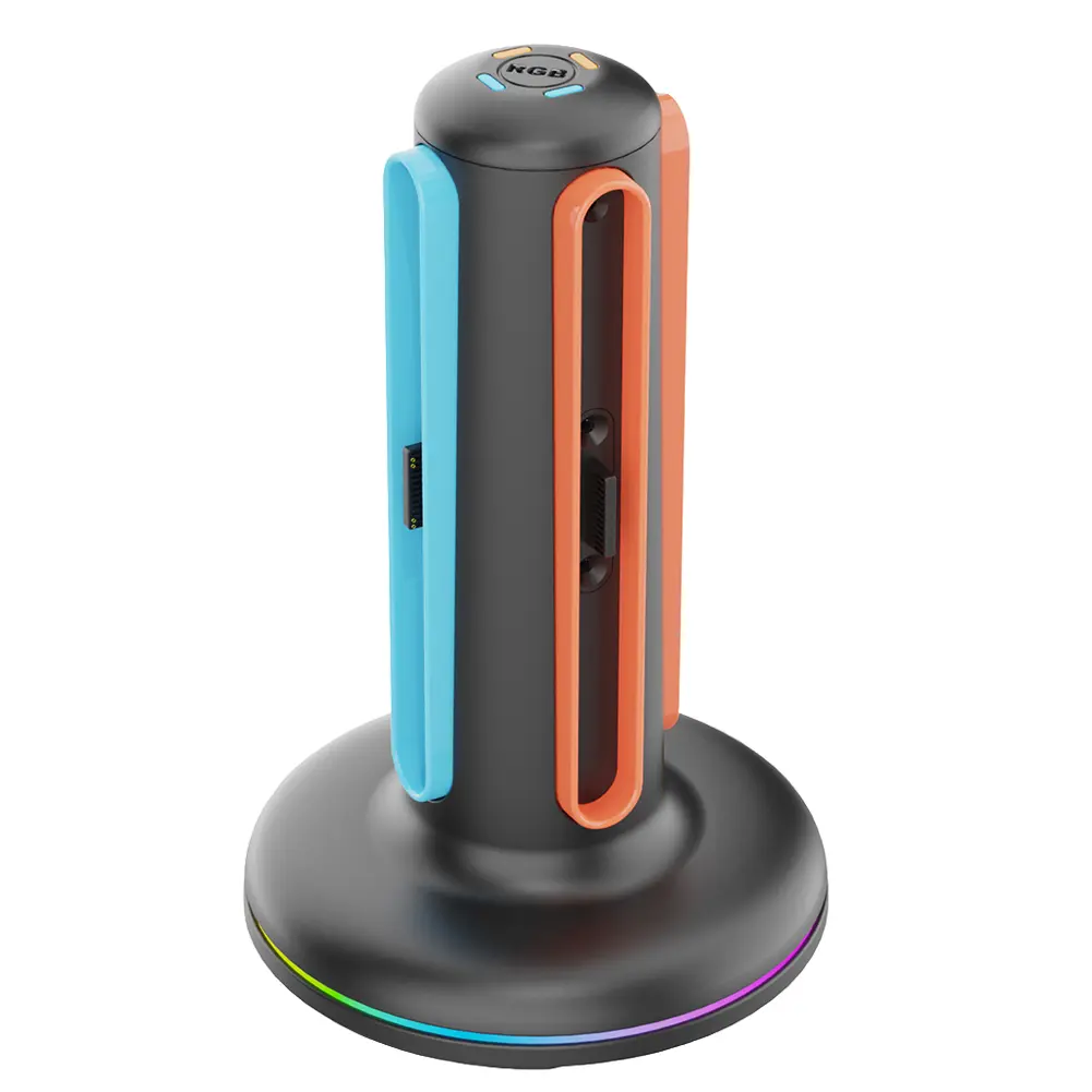 Magnetic Controller Charger Stand Station 4 in 1 Magnetic Charger Station with Lights for Nintendo Switch2 Accessories