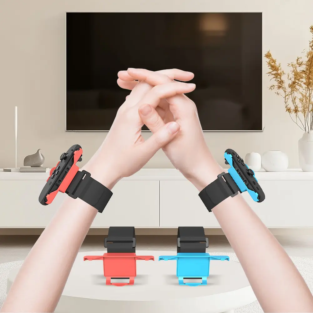 2 Pcs Adjustable Game Bracelet Strap Breathable Wrist Dance Band Wrist Bands for Nintendo for Switch 2 Joy-Con Accessories