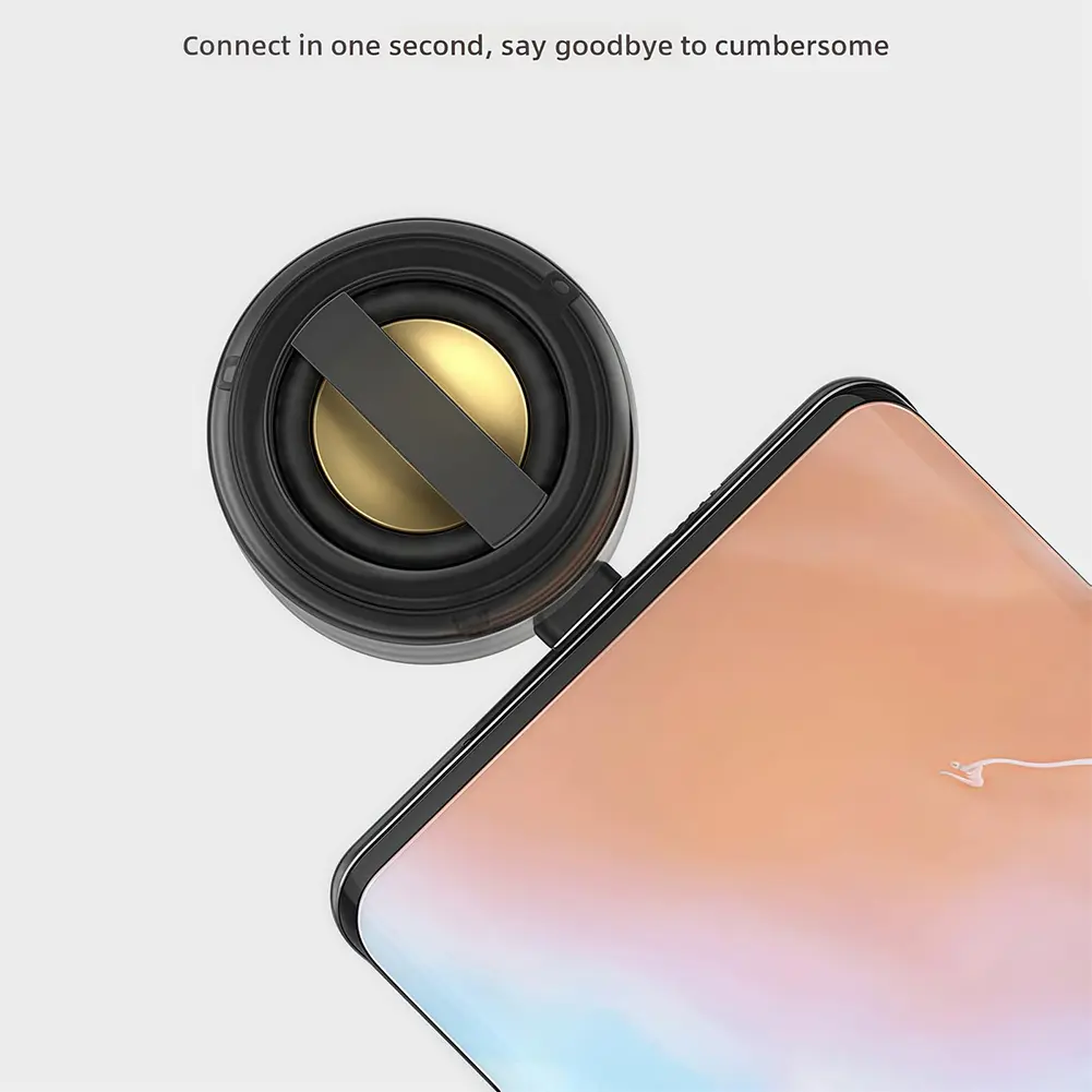 Type-C/3.5mm Aux Input Mini Sound Box External Speaker Line-in Speaker for Smartphone/Tablet/Computer