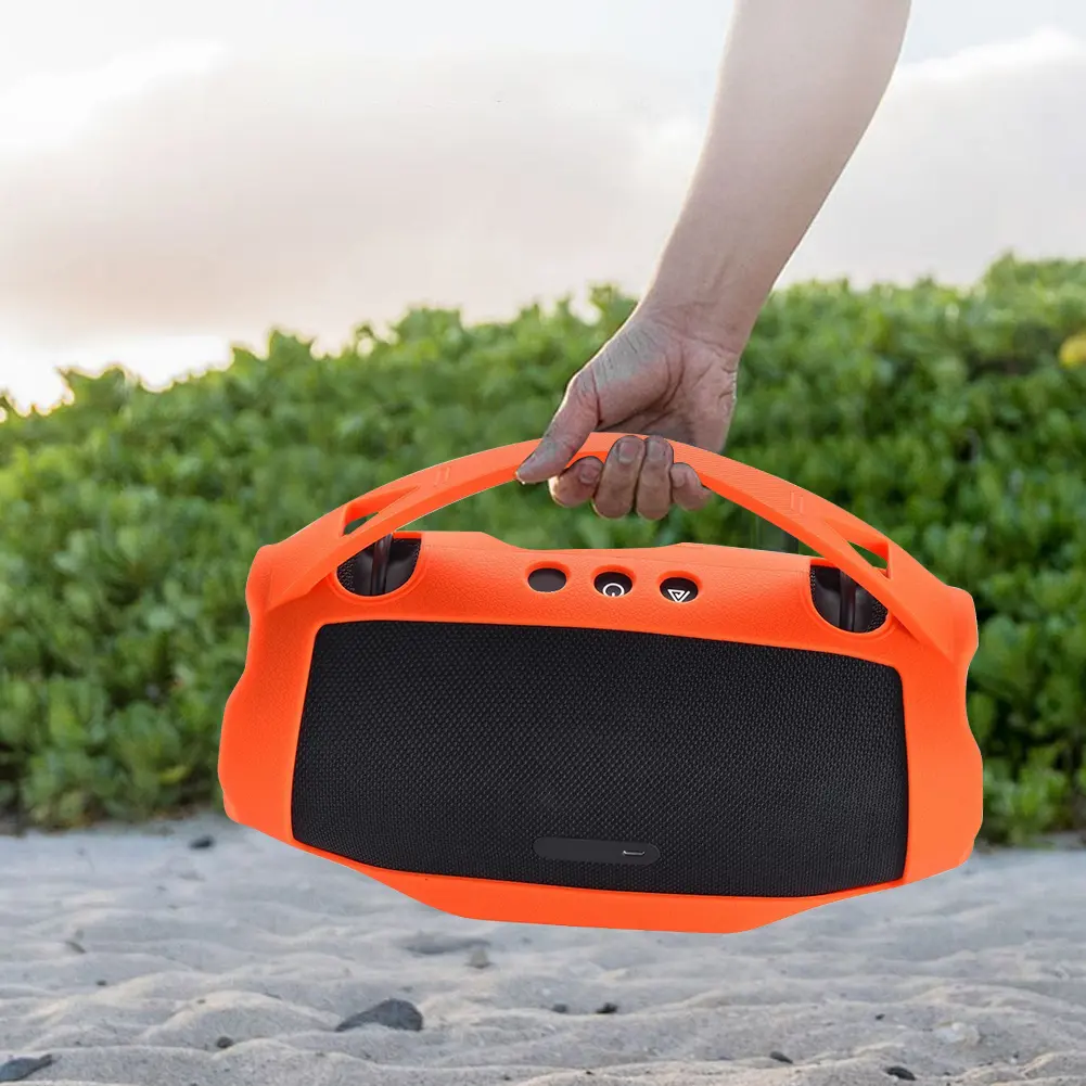 Silicone Cover Case Shockproof Silicone Carrying Case with Handle Portable Travel Case for JBL Xtreme 4 Portable BT Speaker