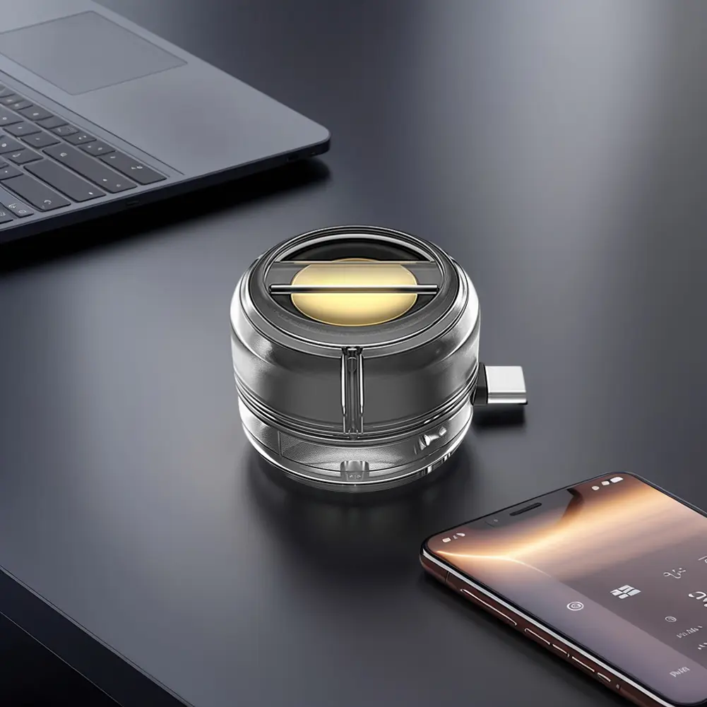 Type-C/3.5mm Aux Input Mini Sound Box External Speaker Line-in Speaker for Smartphone/Tablet/Computer
