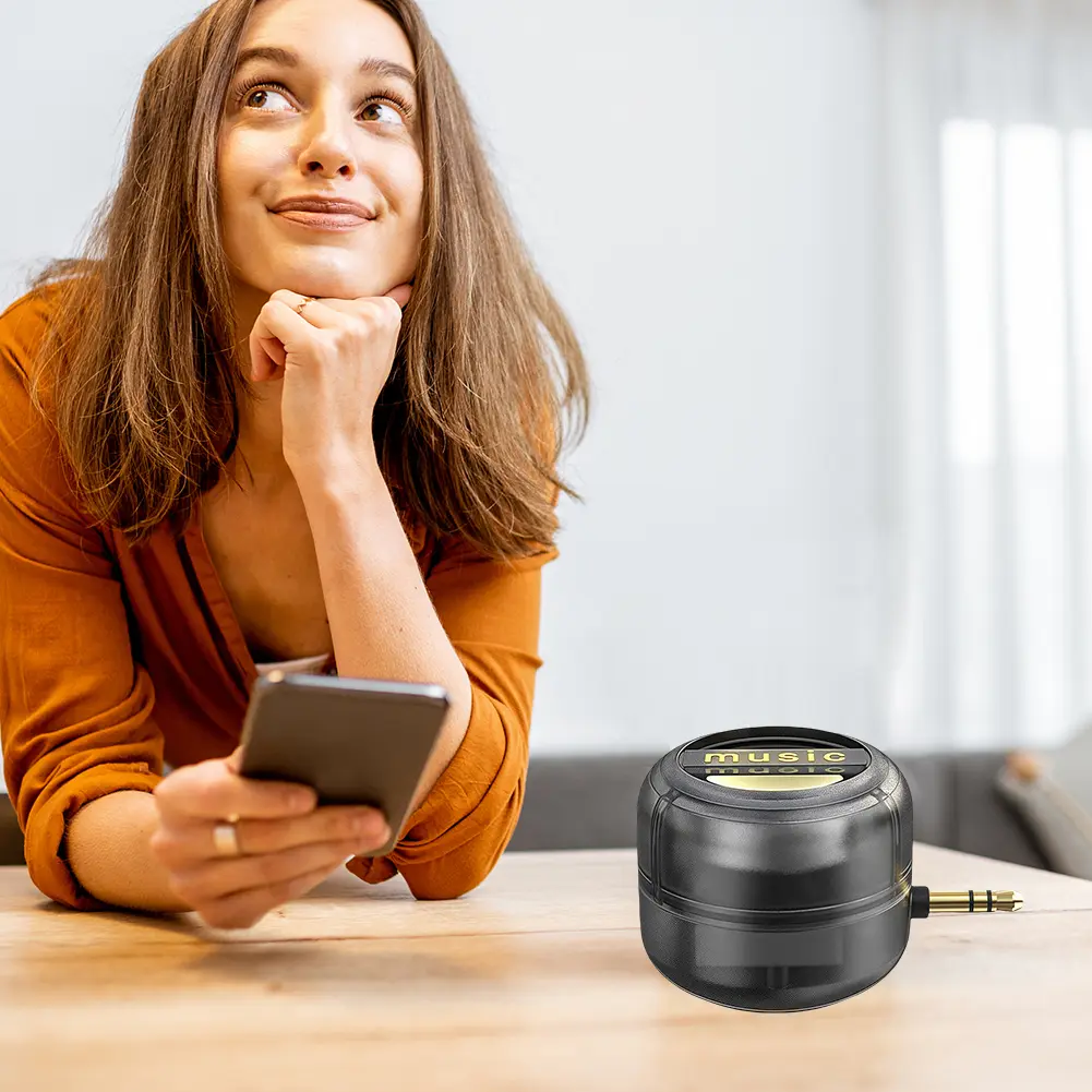 Type-C/3.5mm Aux Input Mini Sound Box External Speaker Line-in Speaker for Smartphone/Tablet/Computer