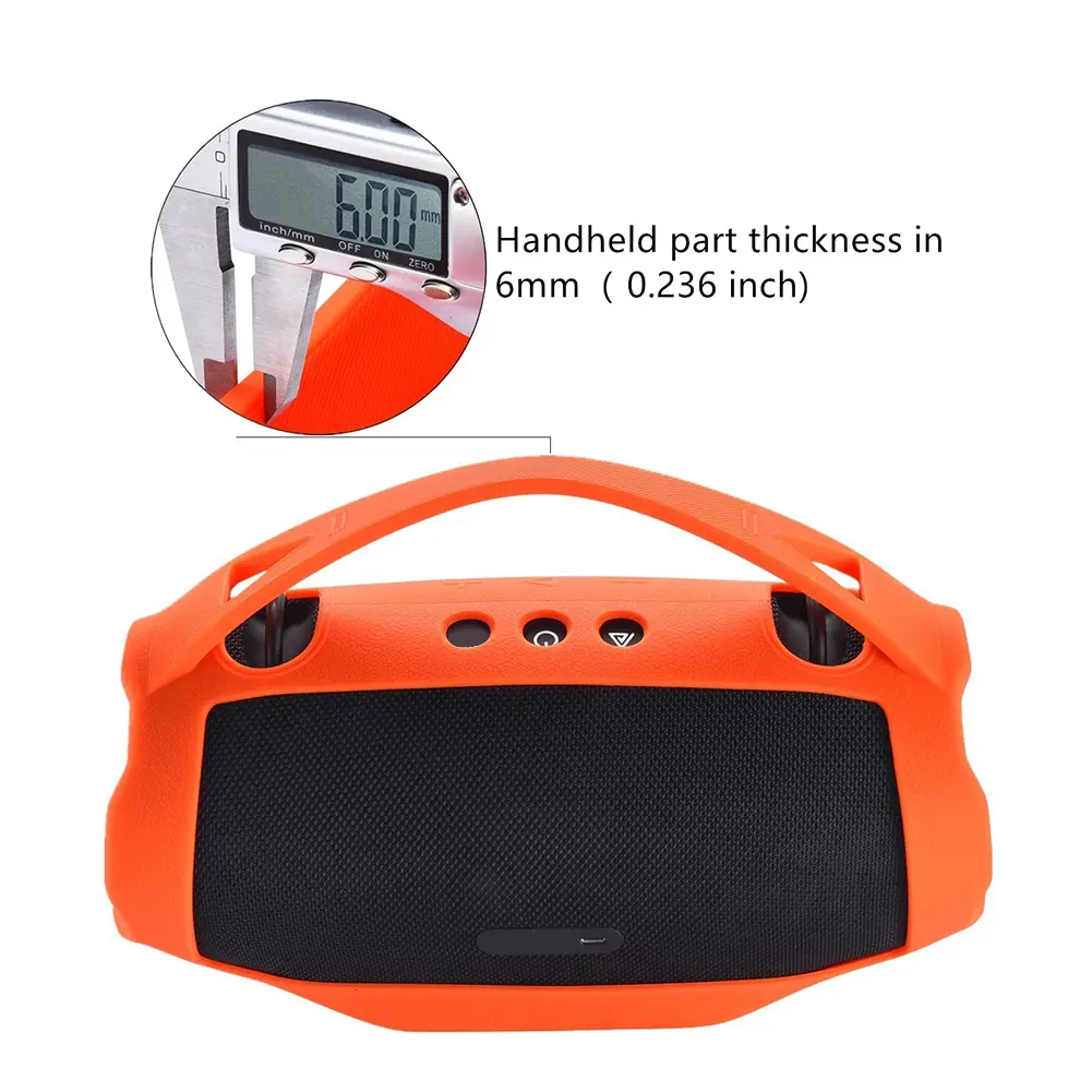 Silicone Cover Case Shockproof Silicone Carrying Case with Handle Portable Travel Case for JBL Xtreme 4 Portable BT Speaker