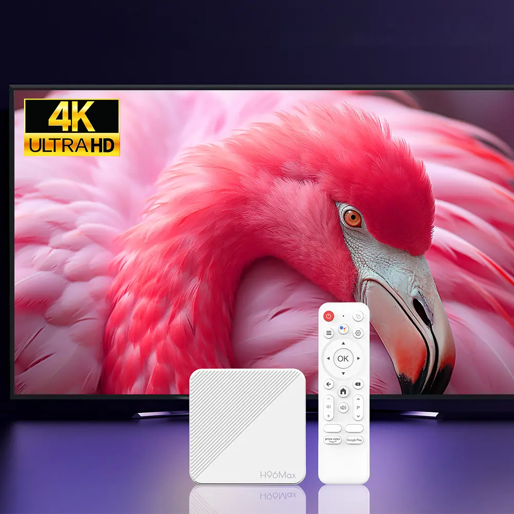 Smart TV Box 4K 2GB RAM 8GB/16GB ROM Set Top Box Android 14.0 WiFi BT Quad Core Video Set Top TV Box Android TV Box
