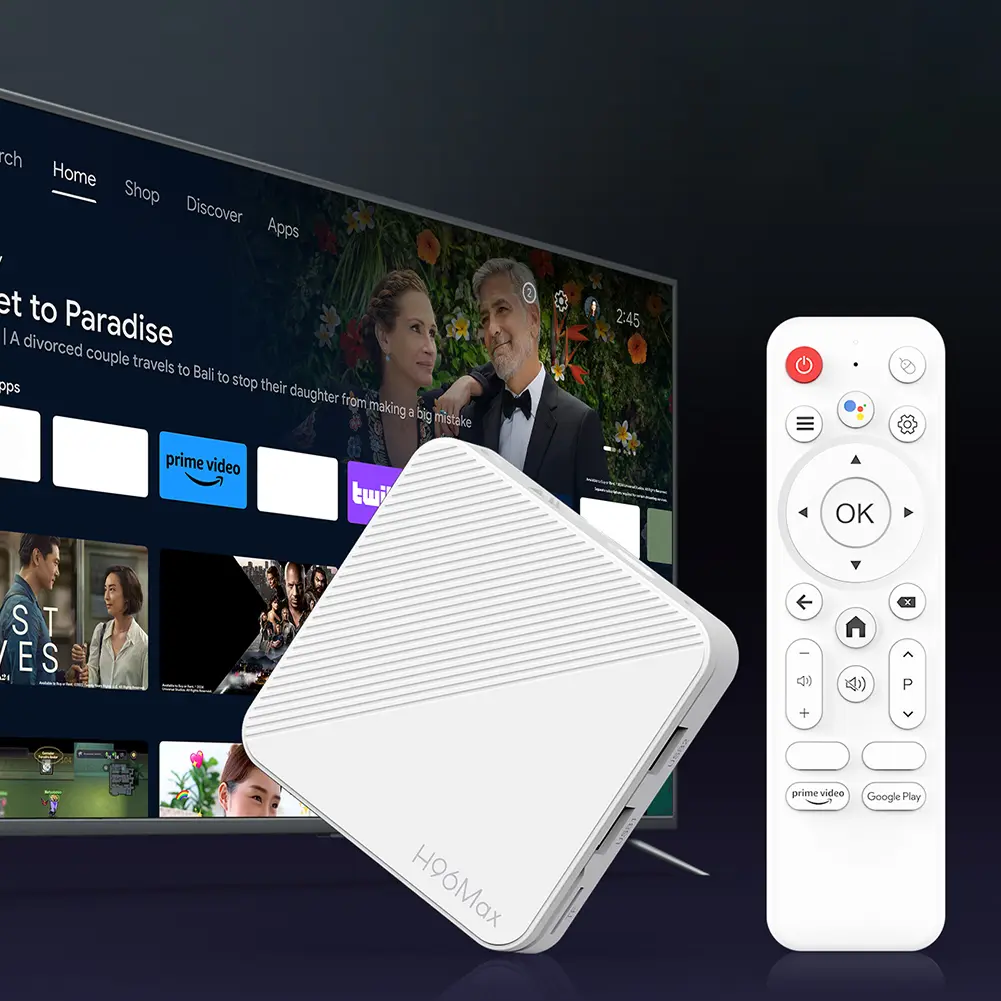 Smart TV Box 4K 2GB RAM 8GB/16GB ROM Set Top Box Android 14.0 WiFi BT Quad Core Video Set Top TV Box Android TV Box