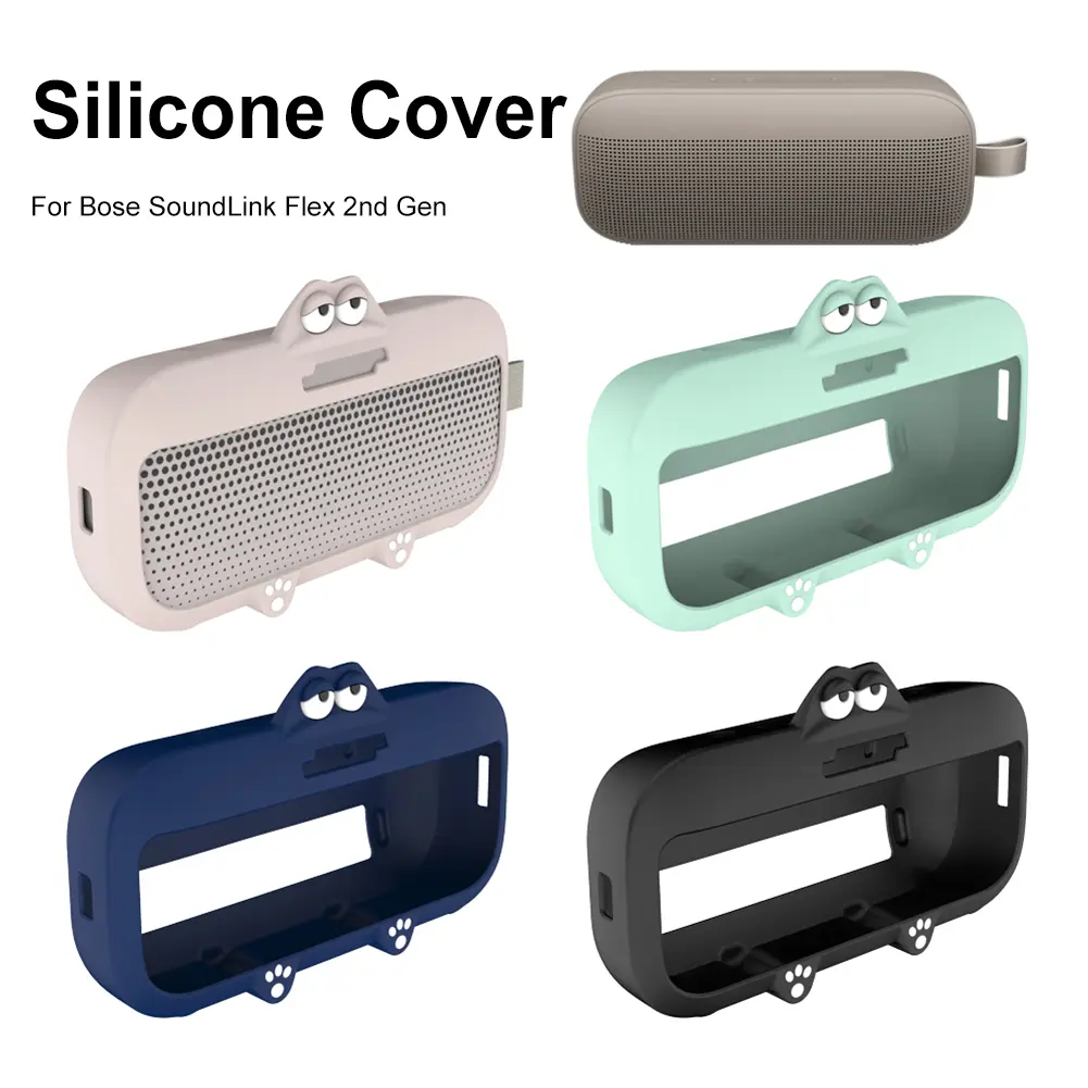 Silicone Covers for Bose SoundLink Flex 2nd Gen Protective Skin Sleeve Silicone Protective Cover Soft Silicone Case Anti-Scratch