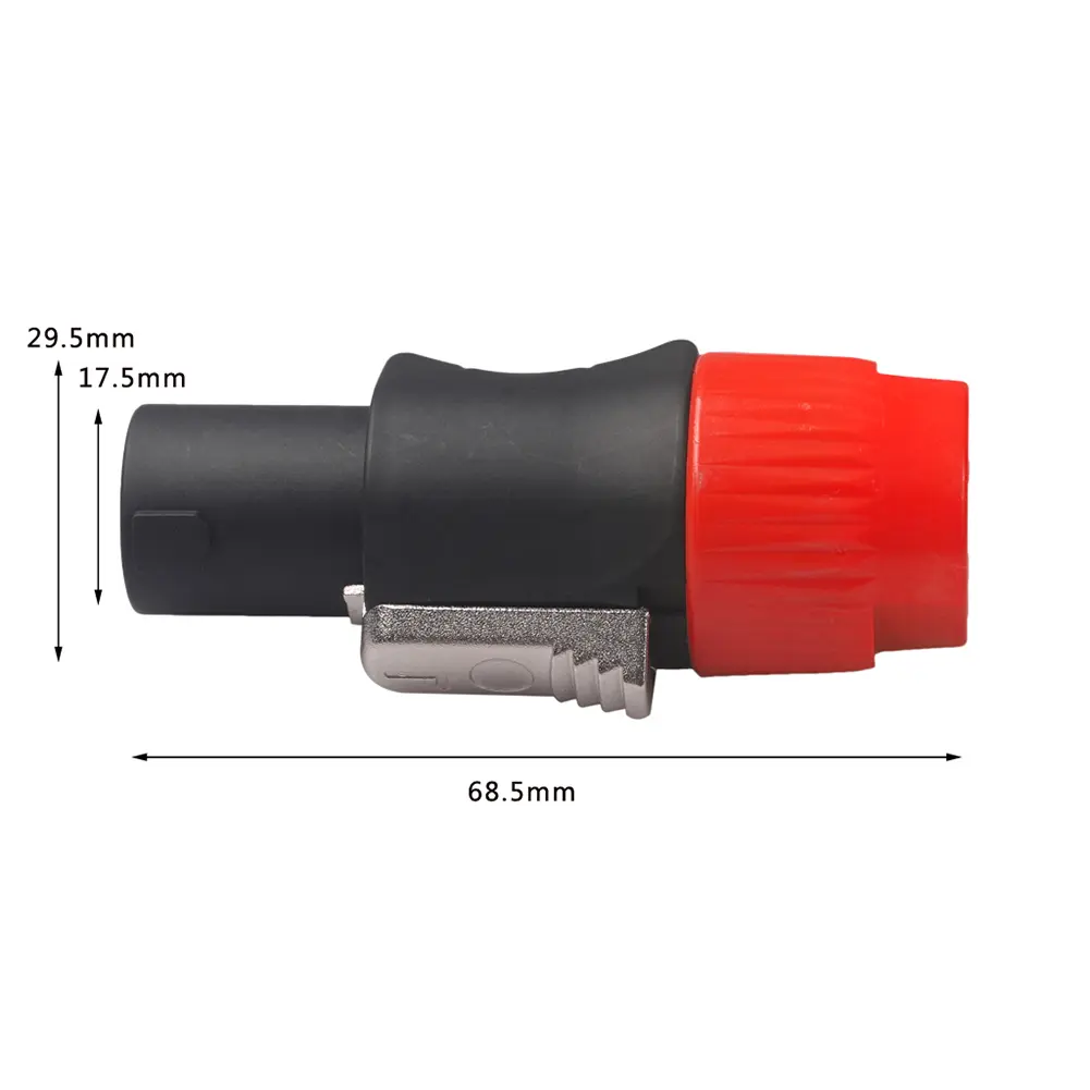 10pcs NL4FC Speaker Connectors 4 Pole 4 Pin Male Audio Cable Adapter Speakons