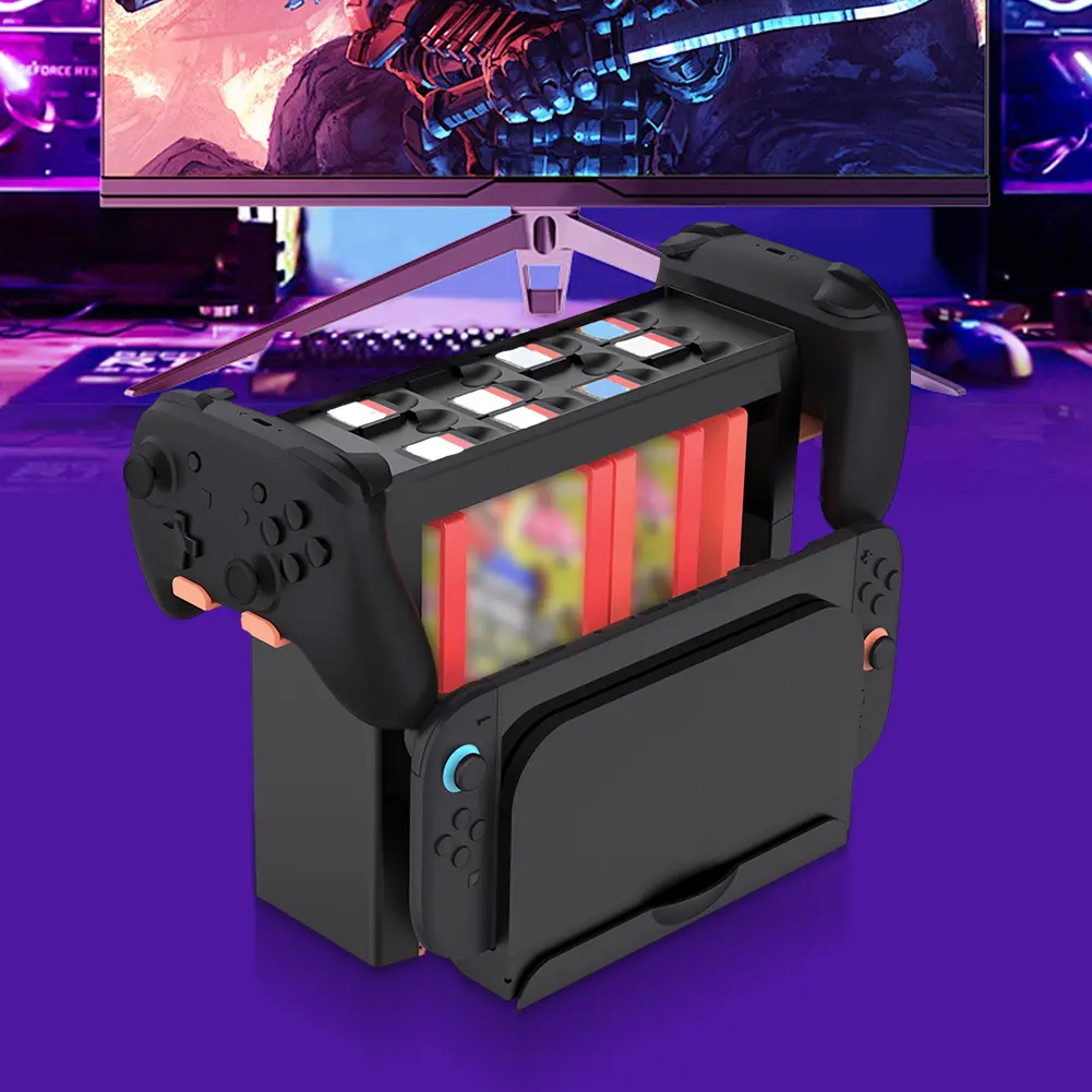 For Switch 2 for Joycon Charger Pro Controller Holder Multifunctional Charging Dock Station Charging Stand for Switch OLED