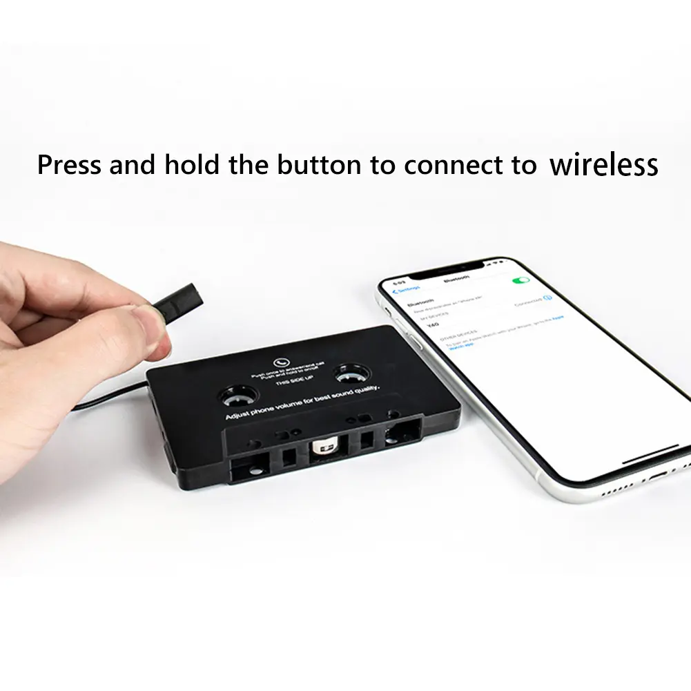 Adapter Converter Tape Audio Cassette Music Universal Bluetooth-compatible Car Tape AAC MP3 SBC Music Audio for Aux Stereo