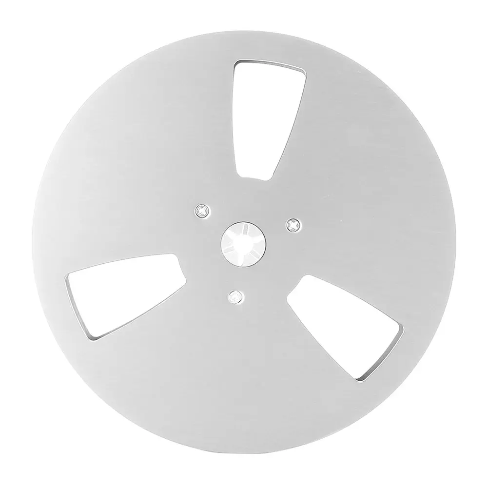 1/4 7 Inch Blank Tape Reel Aluminum Alloy Empty Tape Reel 3 Holes Recording Takeup Reel for TEAC Universal for Reel To Reel Tape