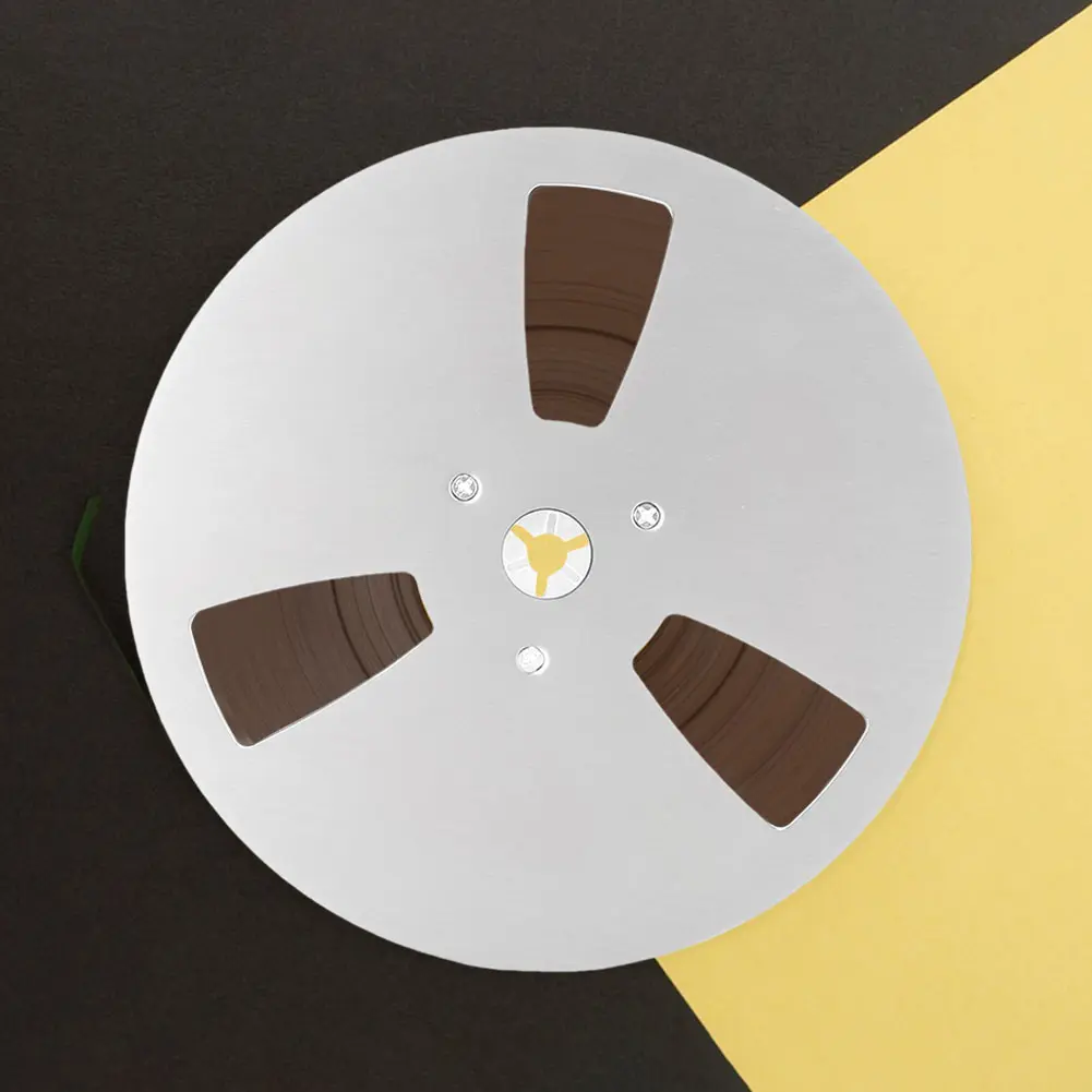 1/4 7 Inch Blank Tape Reel Aluminum Alloy Empty Tape Reel 3 Holes Recording Takeup Reel for TEAC Universal for Reel To Reel Tape