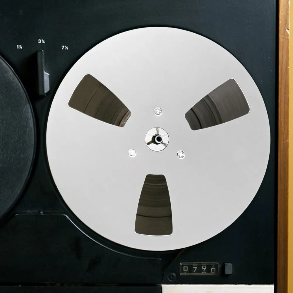 1/4 7 Inch Blank Tape Reel Aluminum Alloy Empty Tape Reel 3 Holes Recording Takeup Reel for TEAC Universal for Reel To Reel Tape