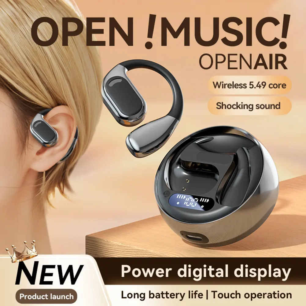 Language Translation Earbuds Bluetooth-Compatible 5.4 Real-time Two-Way Earbuds Translator Device for Travel Business Learning