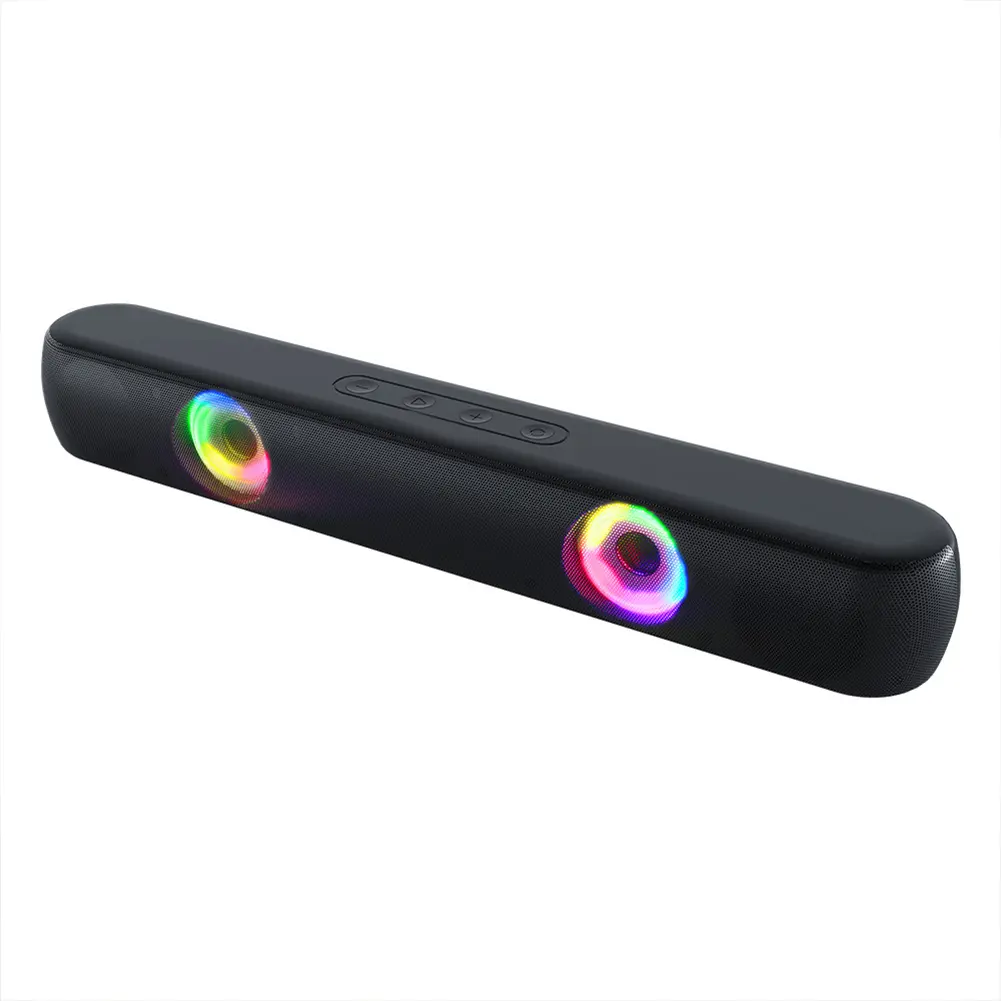 BT5.0 High Bass Audio Speaker USB Charging Hi-Fi Gaming Speaker 1800mAh Wireless Soundbar Speaker for Outdoor Travel Picnic