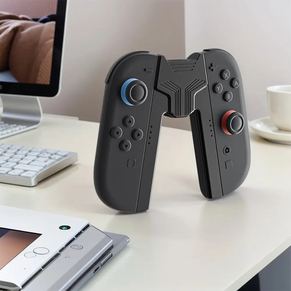 For NS2 Portable Charging Grip LED Indicator Magnetic Charger Dock Controller Grip Charging Dock Left+Right Controller Bracket