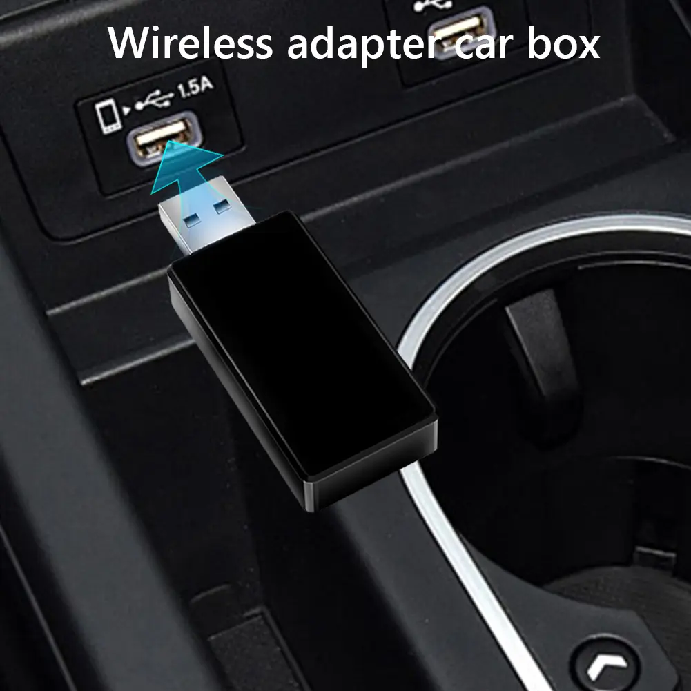 Wireless CarPlay & Android Auto Adapter Wireless Carplay Adapter Plug & Play Smart Box USB Wired To Wireless Carplay Dongle