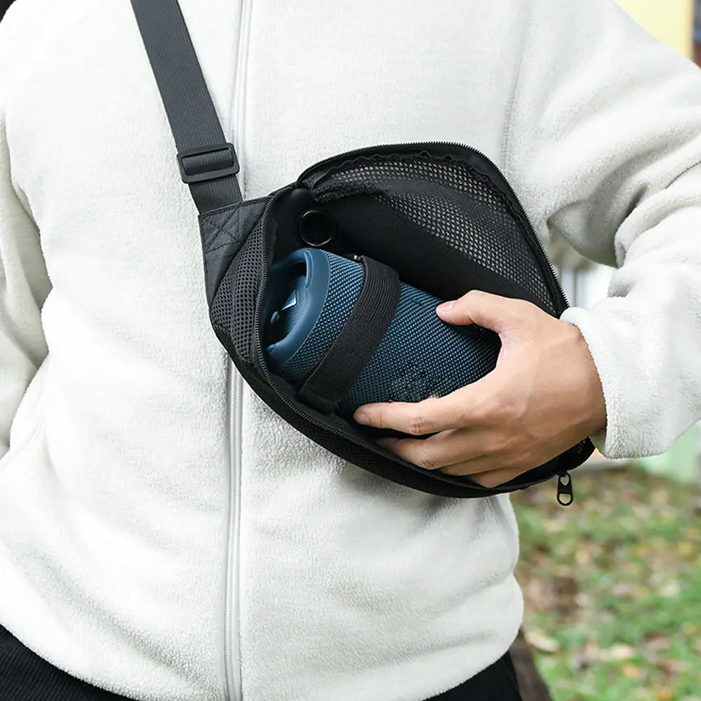 Speaker Carrying Case Anti Scratch Chest Bag Speaker Bag Pouch Shockproof Speaker Crossbody Bag for JBL Flip 4 5 6 for UE BOOM 3