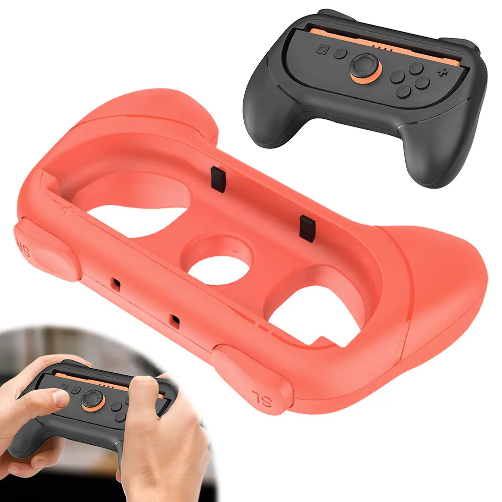 2Pcs For NS2 Controller Handle Grip Wear-Resist Silicone Gamepad Hand Grip Reusable Ergonomic Grips Controller Game Accessories