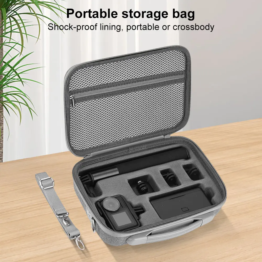 Carry Case for DJI Osmo Action 5 Pro with Shoulder Strap Travel Case Hard Shell Bag for DJI Osmo Action 5 Pro Camera Accessories