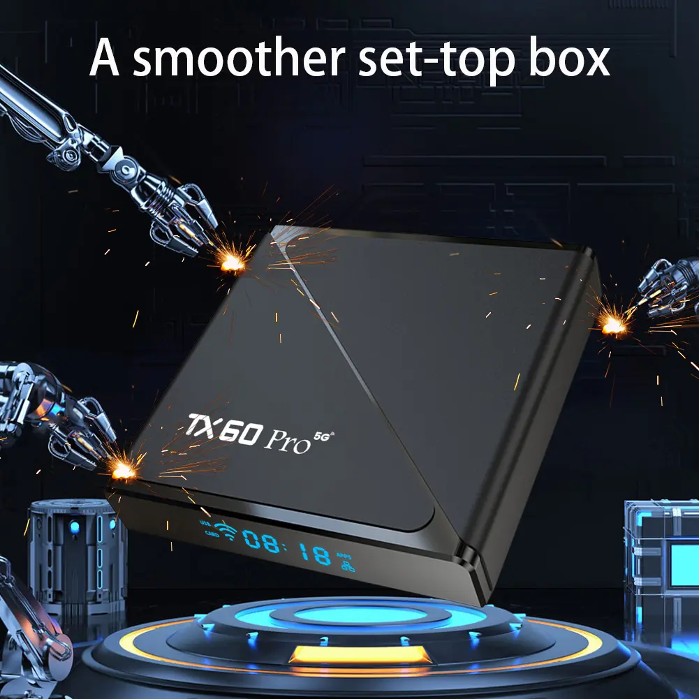 TV Box Android 16 16GB 256GB Media Player 14K 2.4G/5G Dual WiFi Set Top Box with Remote Android Box