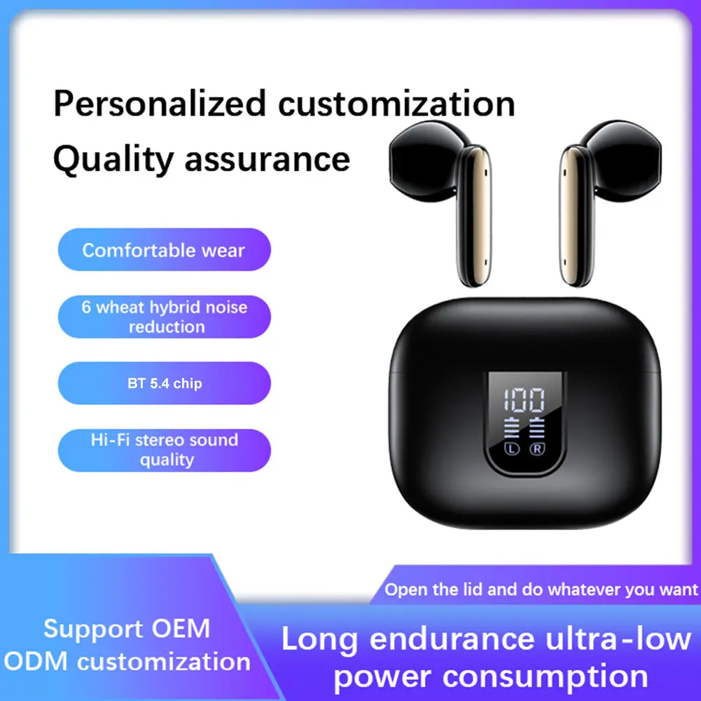 144 Languages Intelligent Translate Earbuds Bluetooth-Compatible 5.4 AI Translator Earbuds Translator Device for Travel Business