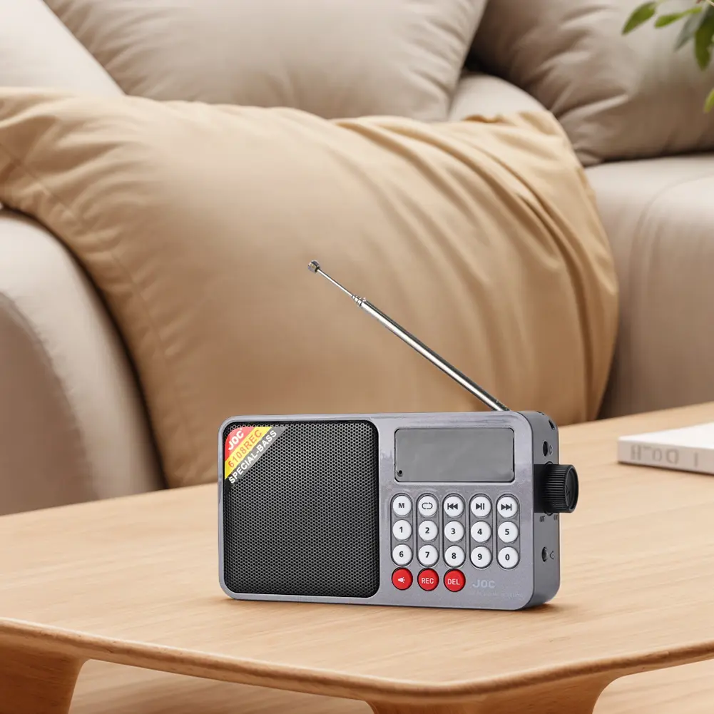 Digital FM Radio BT Speaker Support TF Card USB Drive Rechargeable Radio with LED Screen Display for Home Outdoor