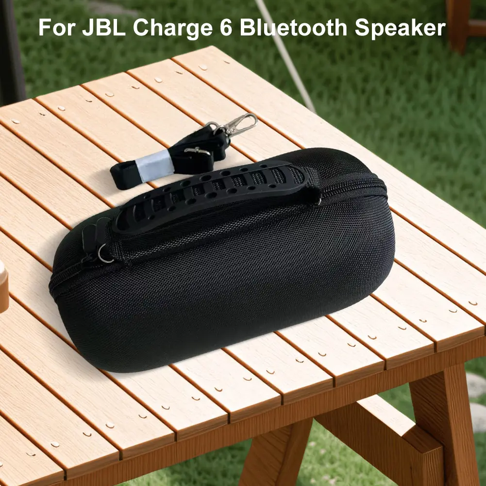 Hard Carrying Case Waterproof Portable Storage Bag Anti-Scratch Hard Shell Case for JBL Charge 6 Wireless Speaker