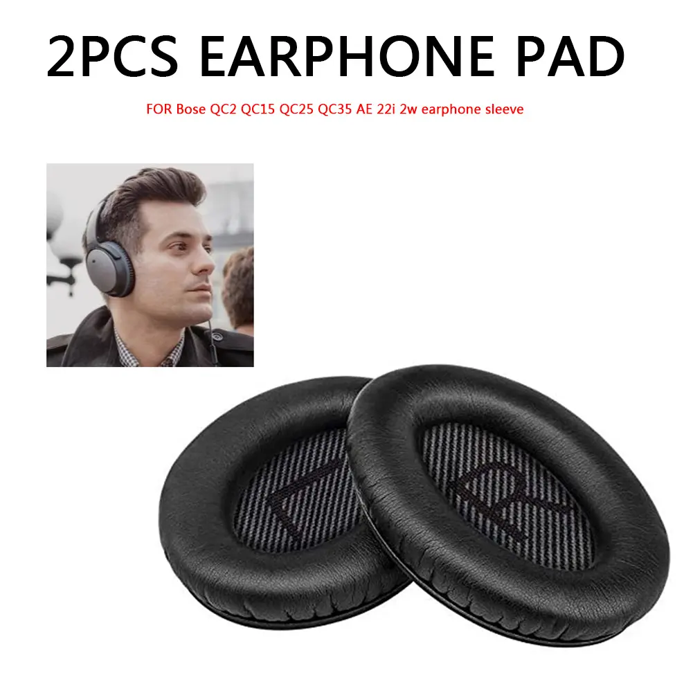 2x Soft Memory Foam Ear Pad for Bose QC35/2i/2w Headphone Headset Cushion Cover