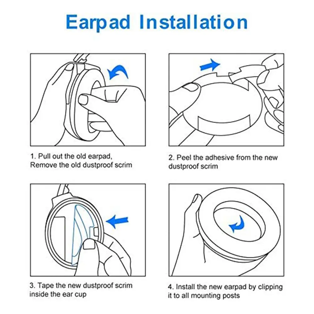 2x Soft Memory Foam Ear Pad for Bose QC35/2i/2w Headphone Headset Cushion Cover