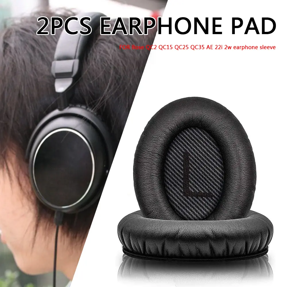 2x Soft Memory Foam Ear Pad for Bose QC35/2i/2w Headphone Headset Cushion Cover