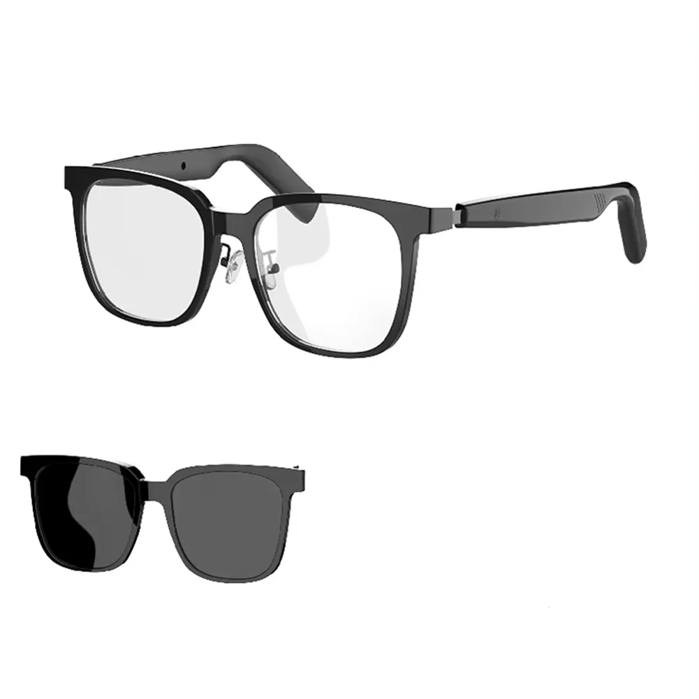 AI Smart Translate Eyeglasses Noise Canceling Real-Time Translation Sunglasses Portable Music Play Glasses for Business Meeting