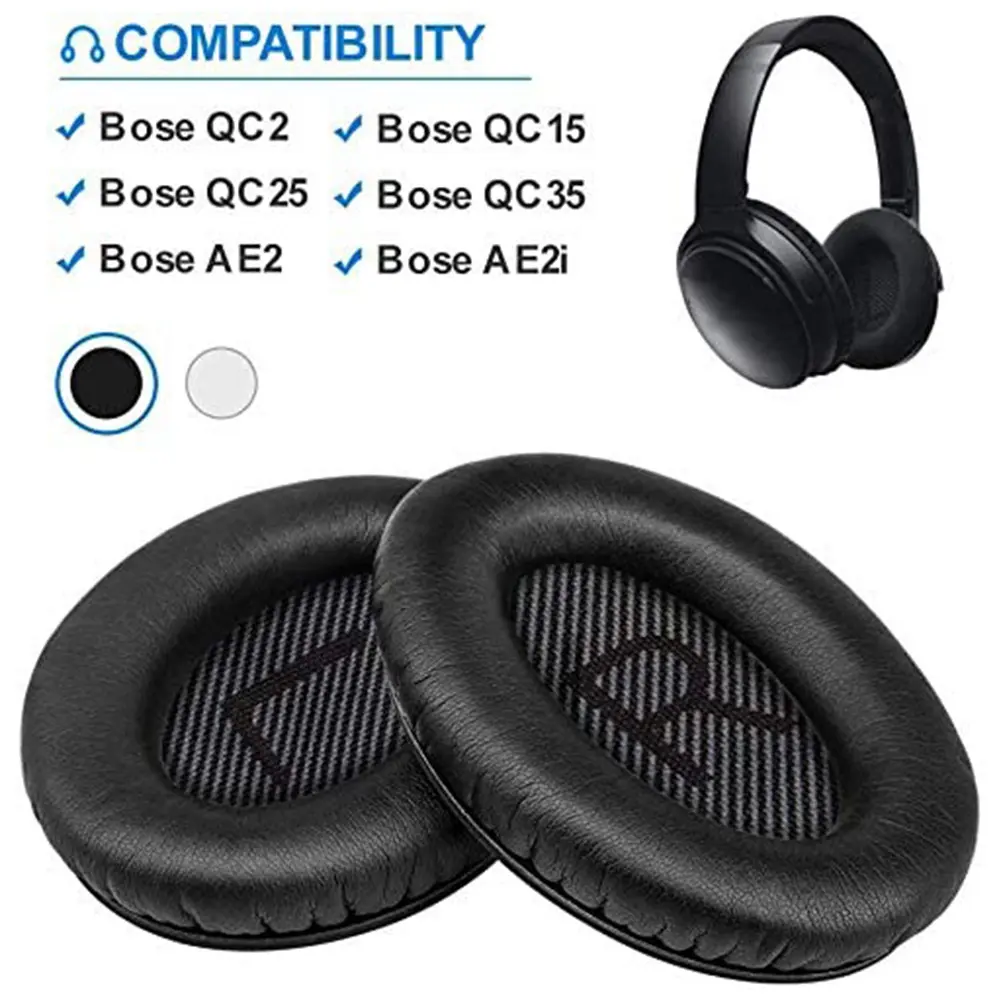 2x Soft Memory Foam Ear Pad for Bose QC35/2i/2w Headphone Headset Cushion Cover