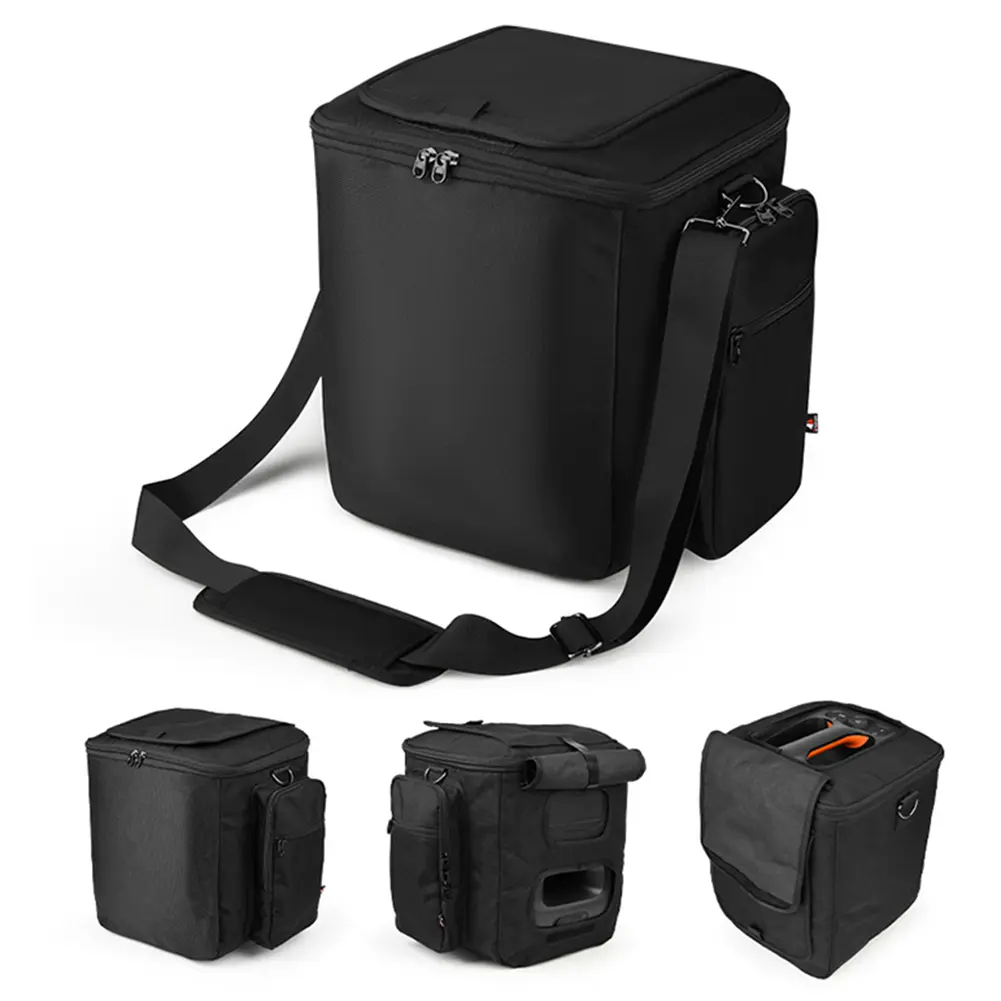Storage Bag with Shoulder Strap & Extra Pockets Protective Case Portable Speaker Carry Case for JBL Partybox Encore Essential