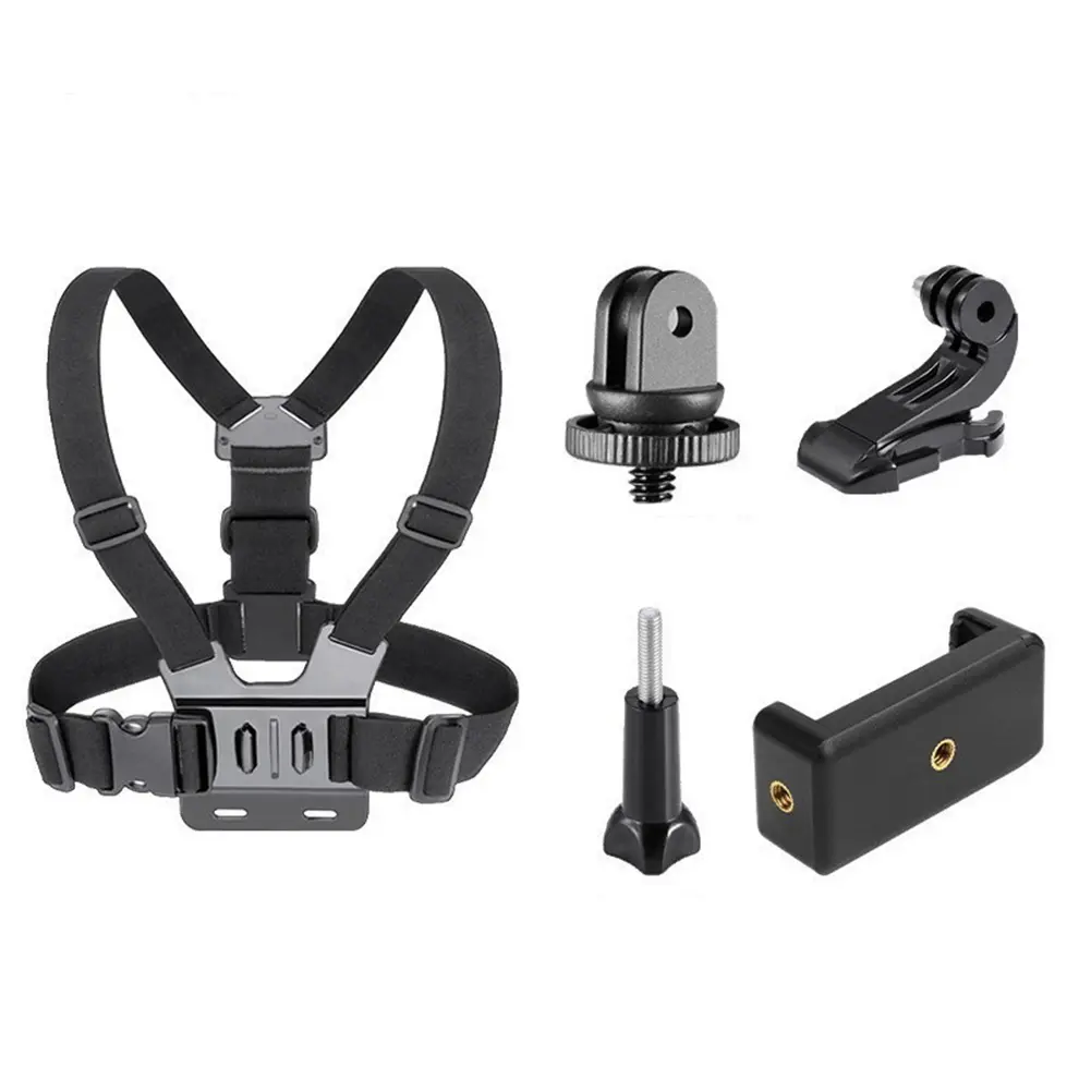 Mobile Phone Strap Clip Adjustable Chest Mount Strap Harness Chesty Body Mount for Most Cell Phones Action Cameras POV/VLOG