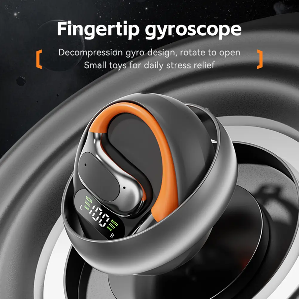 Wireless Earbuds with Earhooks Built-in Mic Earphones BT 5.4 Waterproof Headphones Headset for Sports/Workout/Running