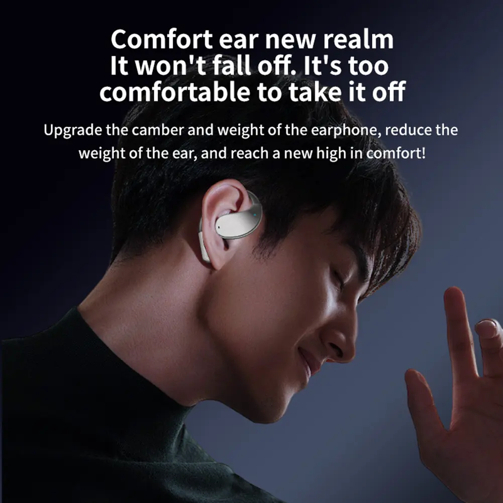 3-in-1 AI Translator Earbuds Language Translation Earbuds Bluetooth-Compatible 5.4 Earhooks Headset Suitable for Travel Learning
