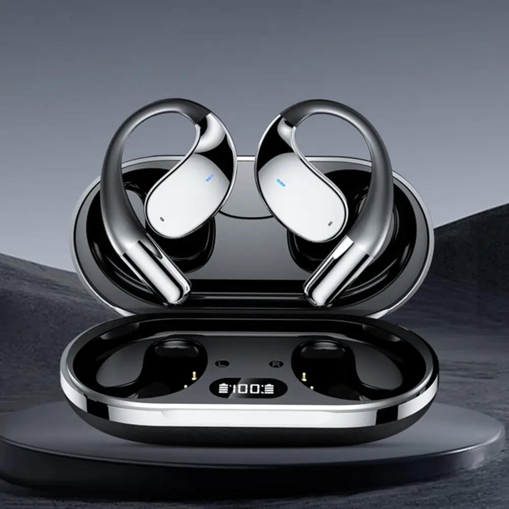 3-in-1 AI Translator Earbuds Language Translation Earbuds Bluetooth-Compatible 5.4 Earhooks Headset Suitable for Travel Learning