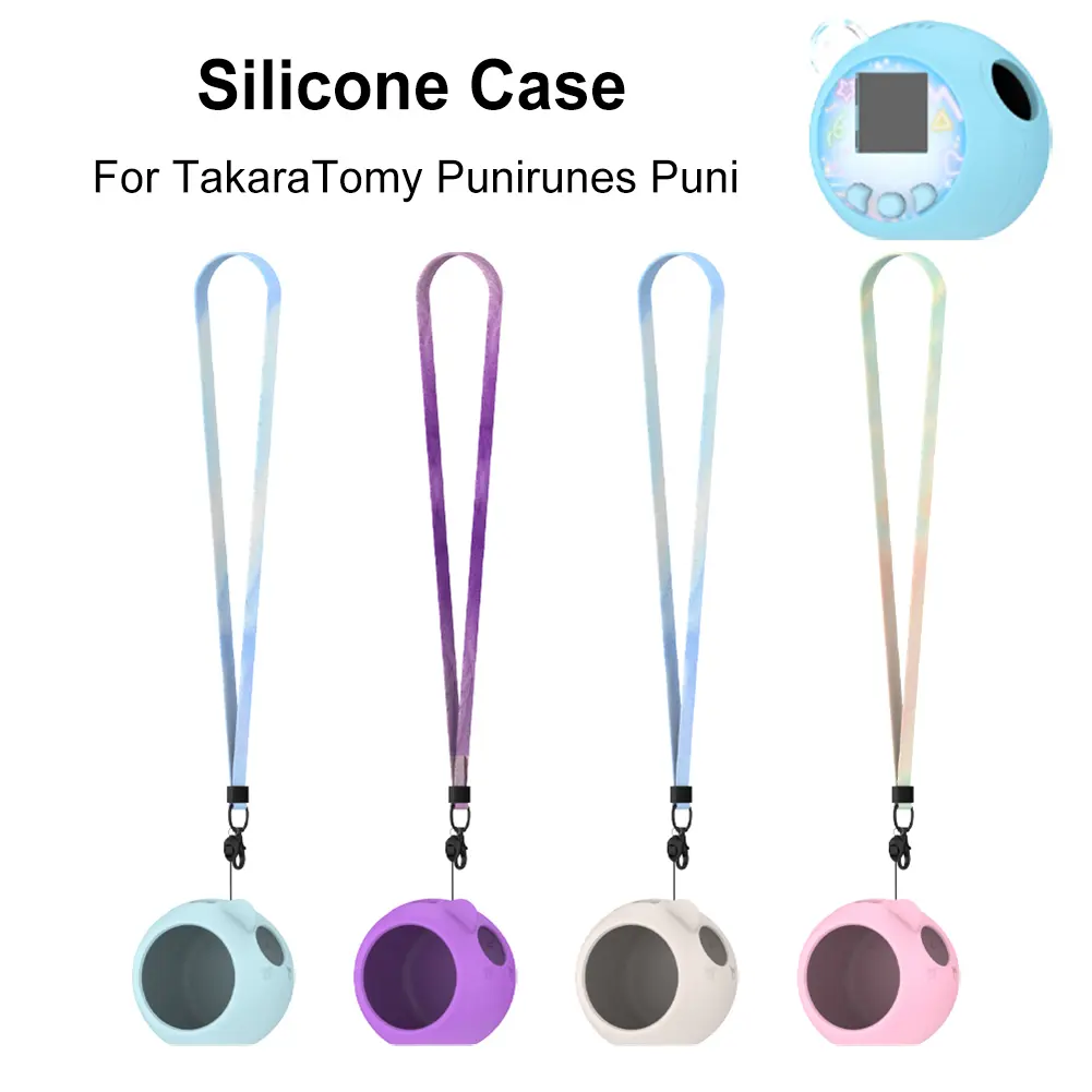 Silicone Case Cover Protective Skin Sleeve Anti-Drop Protective Cover Soft Skin Cover for TakaraTomy Punirunes Puni Game Console
