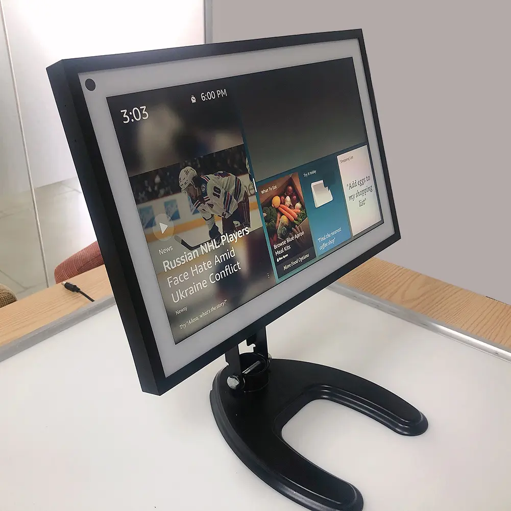 Folding Desktop Stand Aluminum Alloy Bracket Waterproof Monitor Holder Screen Waterproof for Echo Show 15