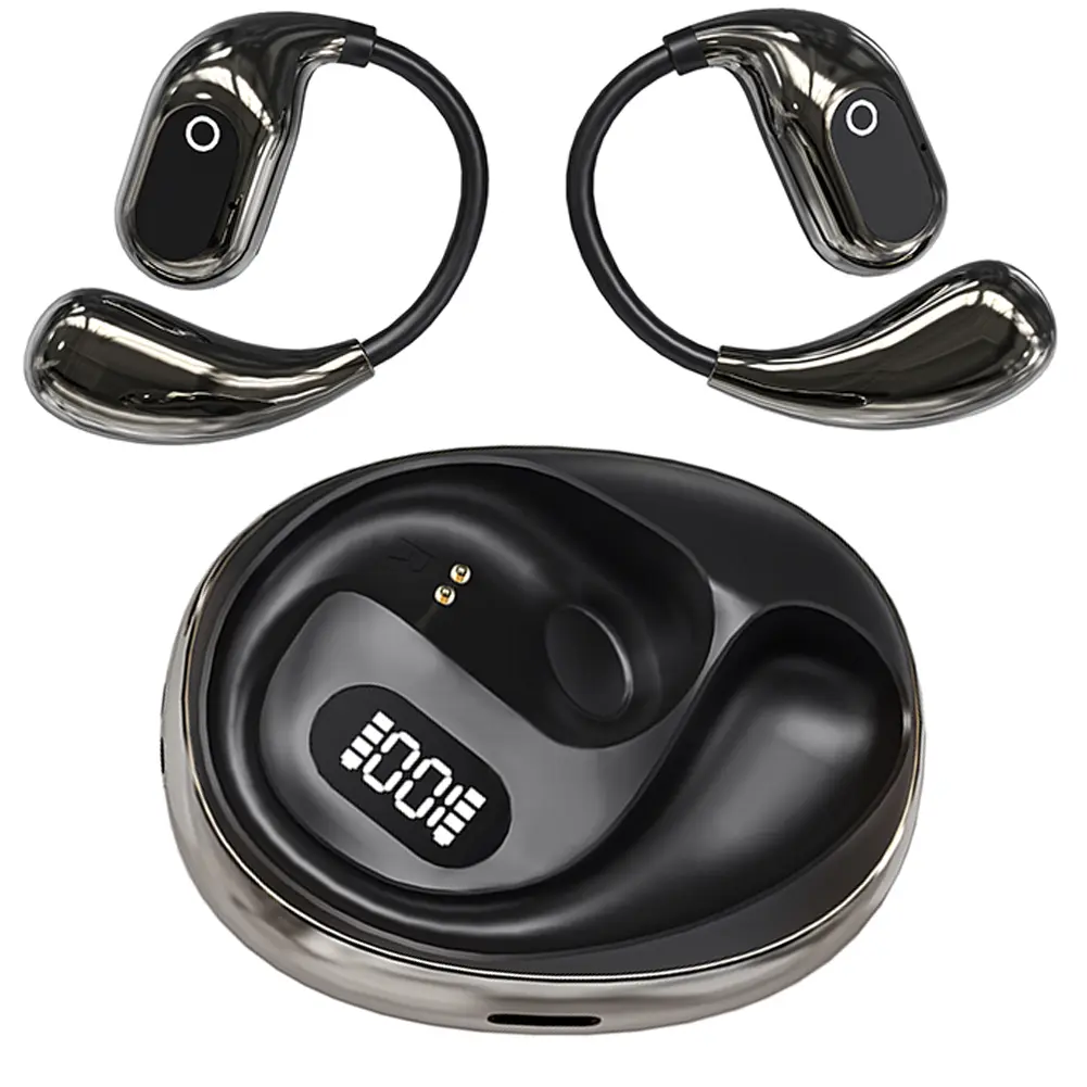 AI Real Time AI Translator Earbuds Bluetooth-Compatible 5.3 Translation Earphones Open Ear Headphones for Sports Business Travel