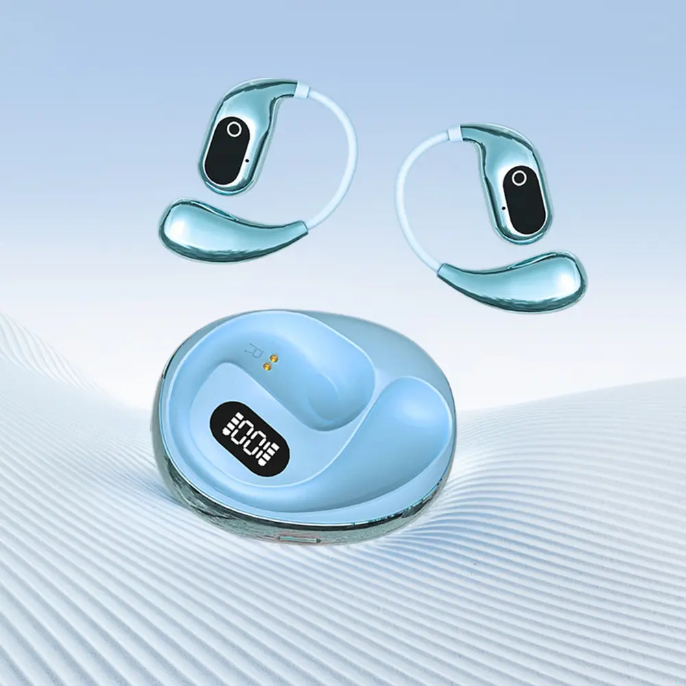 AI Real Time AI Translator Earbuds Bluetooth-Compatible 5.3 Translation Earphones Open Ear Headphones for Sports Business Travel