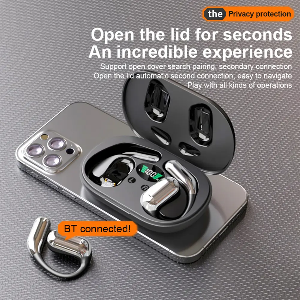 Wireless BT Translation Earbuds Real Time Translation Headphones Ai Translating Earbuds Headphones for Travel Business Learning