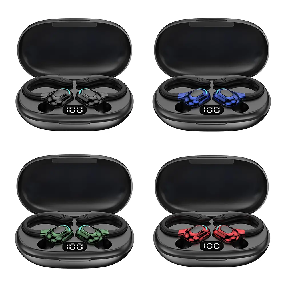Bluetooth-Compatible 5.0 AI Language Translation Earbuds 144 Languages Wireless Open-Ear Headphones High Accuracy for Travelers