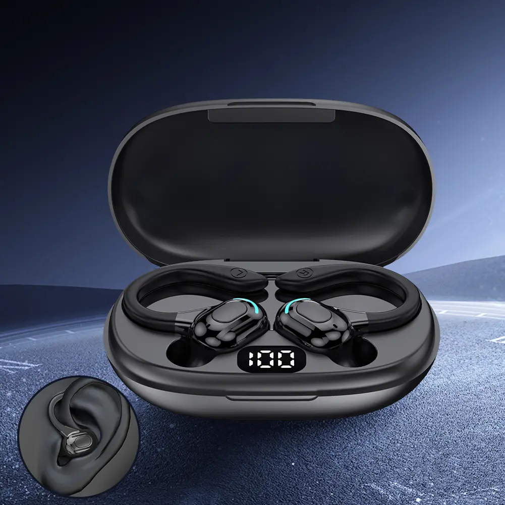 Bluetooth-Compatible 5.0 AI Language Translation Earbuds 144 Languages Wireless Open-Ear Headphones High Accuracy for Travelers