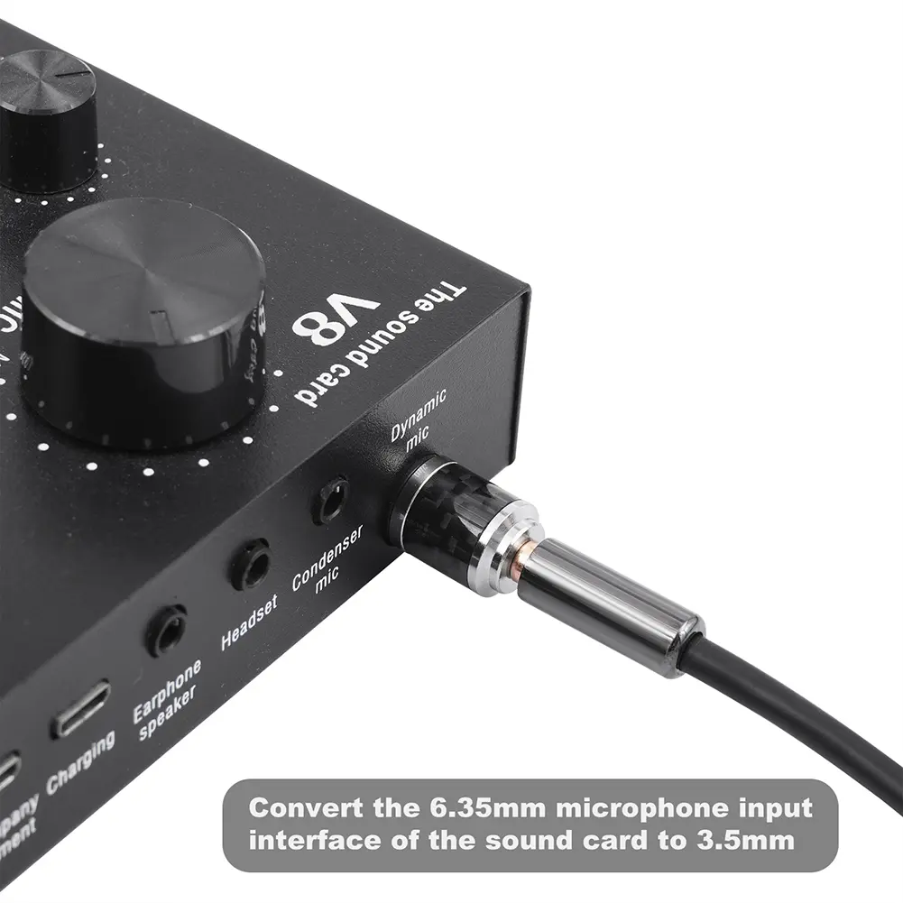 1/2 Pcs 1/4inch To 3.5mm Adapter Male To Female Stereo Headphone Audio Adapter 6.35 To 3.5 Converter for Headphone Amp Adapter